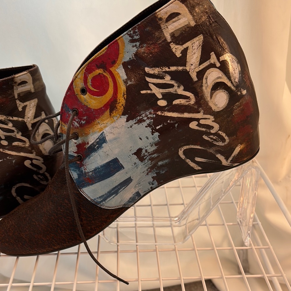 Stylish Women's Ankle Boots with Artistic Design by Icon size 11